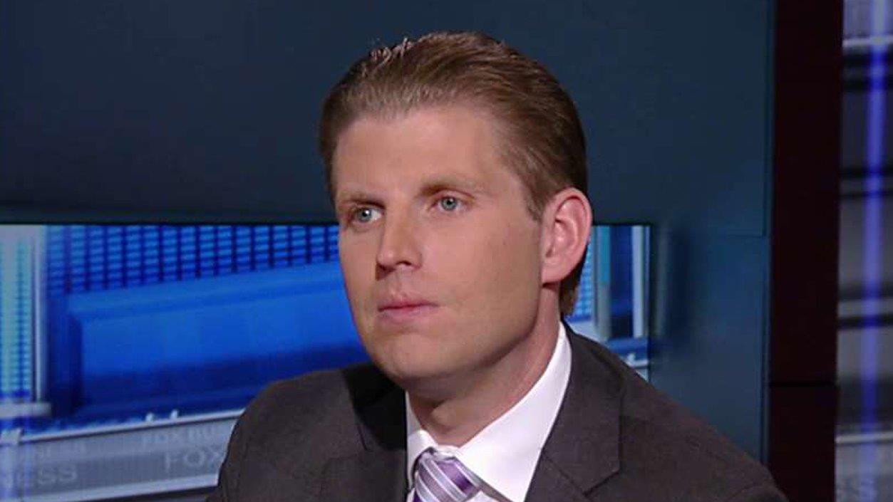 Executive Vice President of the Trump Organization Eric Trump on his dad's comments about Hillary Clinton, Senator Ted Cruz, and his dad's lead in the polls.  