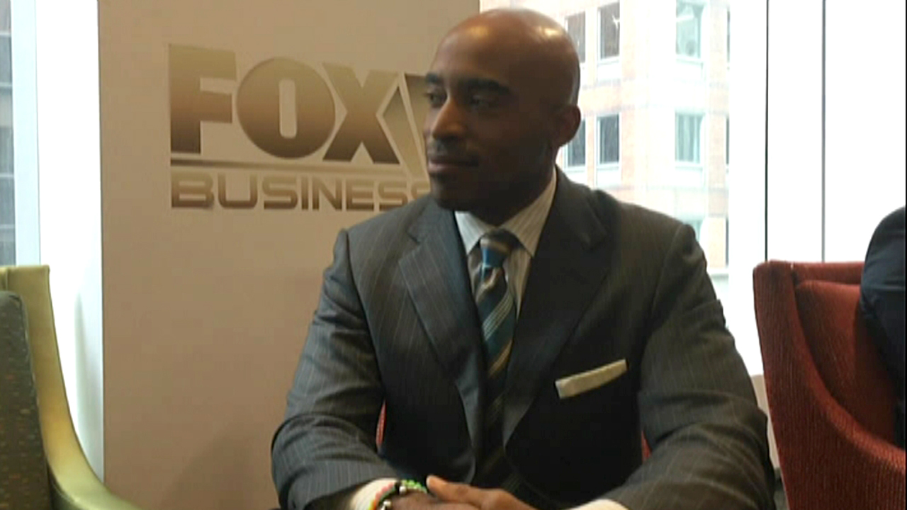NFL star-turned-entrepreneur Tiki Barber praised his former New York Giants Michael Strahan's TV hosting chops during an interview with FOXBusiness.com.