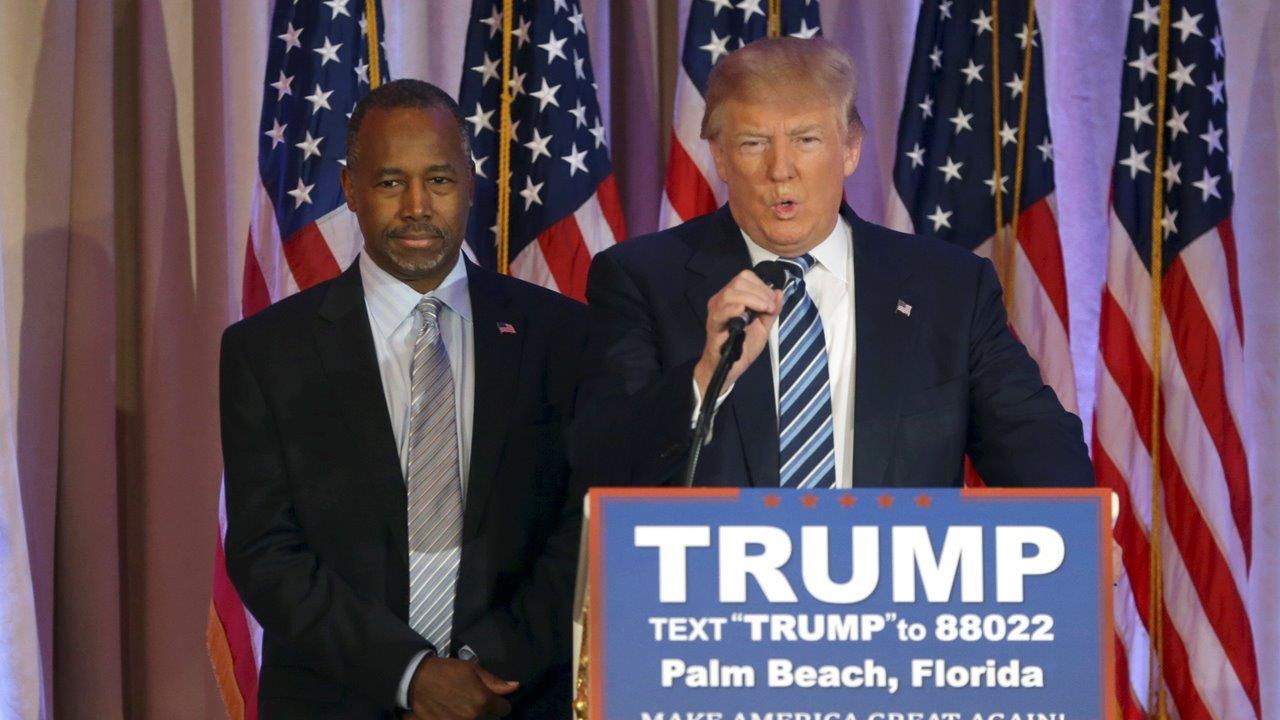 Former Republican presidential candidate Dr. Ben Carson on Donald Trump's potential V.P. pick, the next steps in Trump's campaign and Bernie Sanders' win in Indiana.
