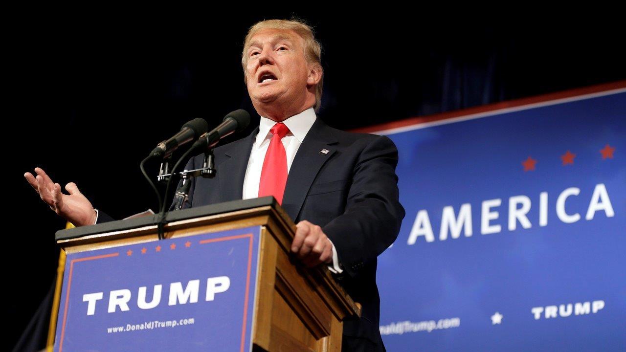Republican presidential candidate Donald Trump on Republican unity and his tax proposal.