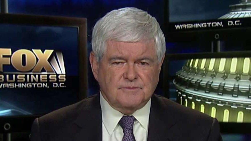 Former House Speaker Newt Gingrich discusses his outlook for the California primary and Trump's response to Trump University comments.