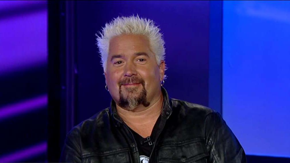 Celebrity Chief Guy Fieri on his TV show ‘Diner, Drive-ins and Dives’ and his newly released book ‘Guy Fieri Family food’.