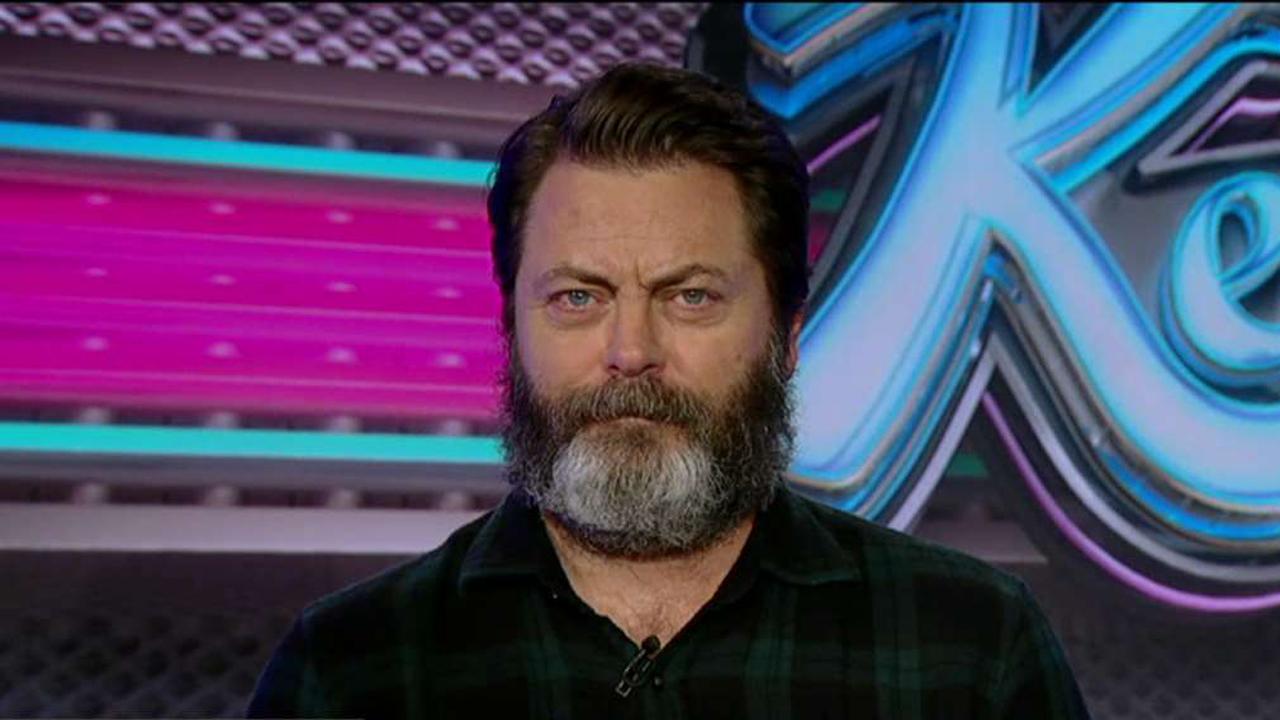 Actor Nick Offerman on who his character from ‘Parks and Recreation’ Ron Swanson would vote for in the presidential election.  