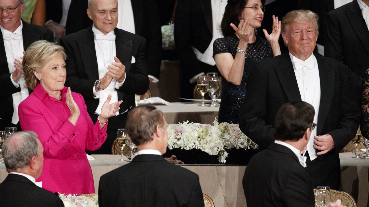 ‘Laugh-In’ co-creator George Schlatter analyzes the candidates’ jokes at the annual Al Smith dinner.