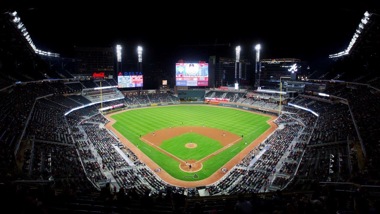 SunTrust Bank Atlanta Division Chairman Allison Dukes and Atlanta Braves President Derek Schiller on the MLB team's new stadium, SunTrust Park.