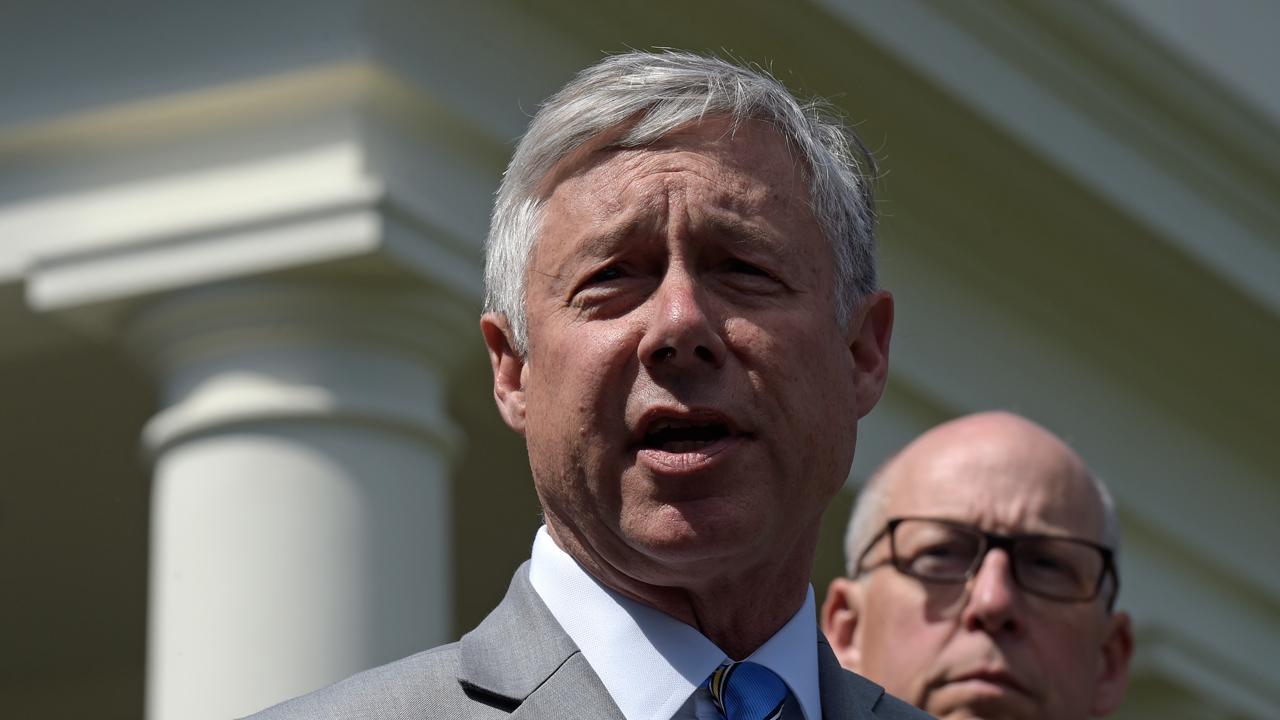 Rep. Fred Upton (R-MI) speaks to reporters on the likelihood that the GOP health care bill will get passed. 