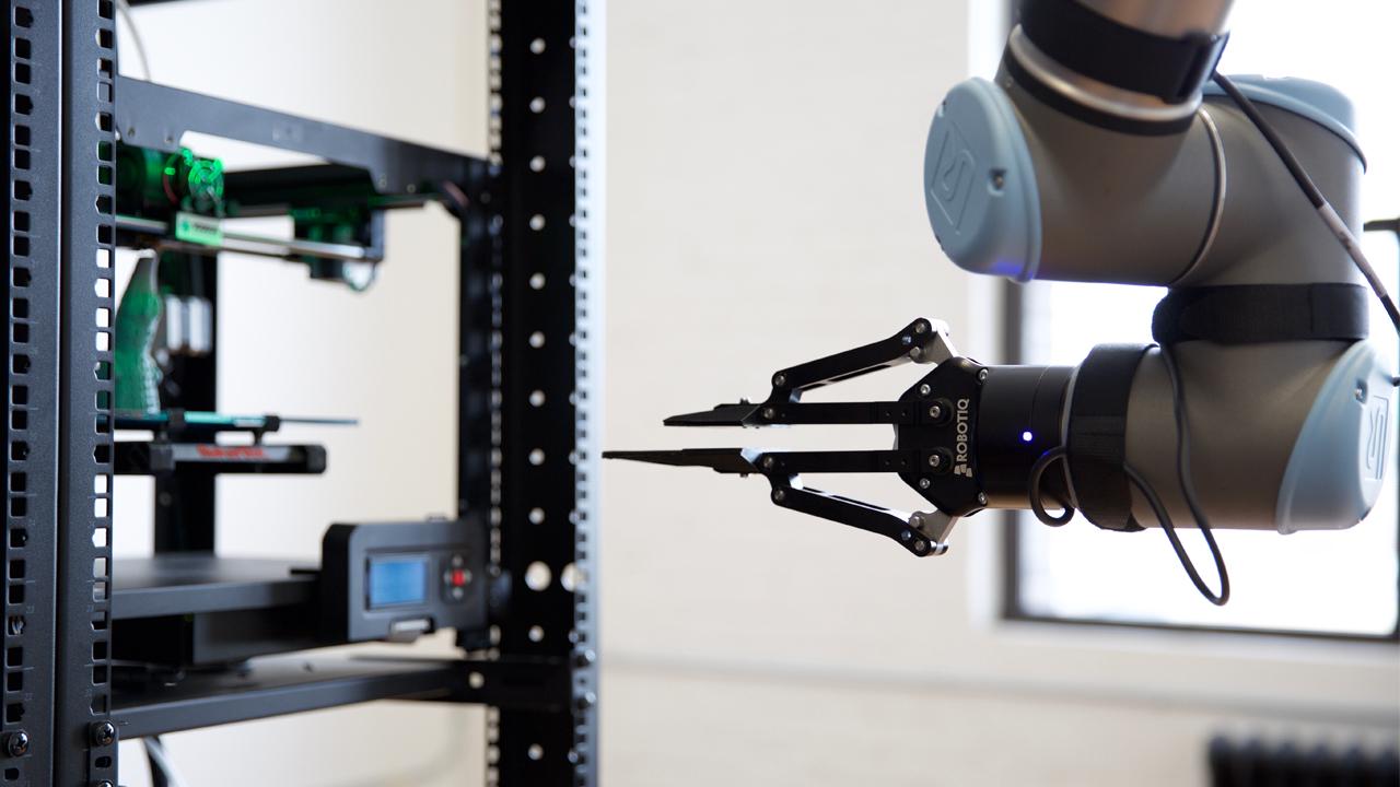 A Brooklyn New York based 3D printing company, Voodoo Manufacturing, saw the need for production and embraced the idea of robotics in their day-to-day factory. Voodoo recently revealed Project Skywalker, a robotic arm that âharvestsâ completed printed model plates.  
