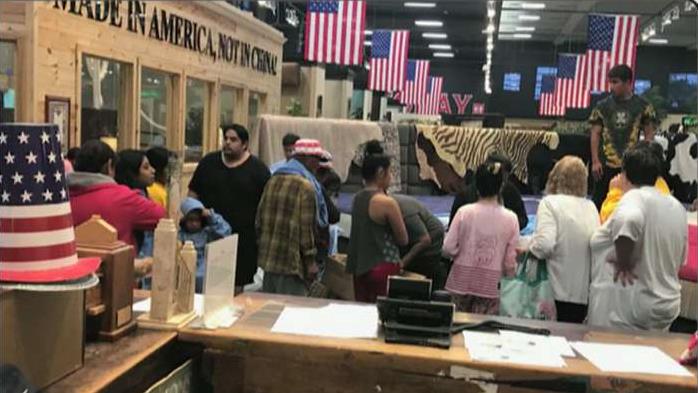 Gallery Furniture owner Jim McIngvale on giving shelter to Houston evacuees after Harvey.