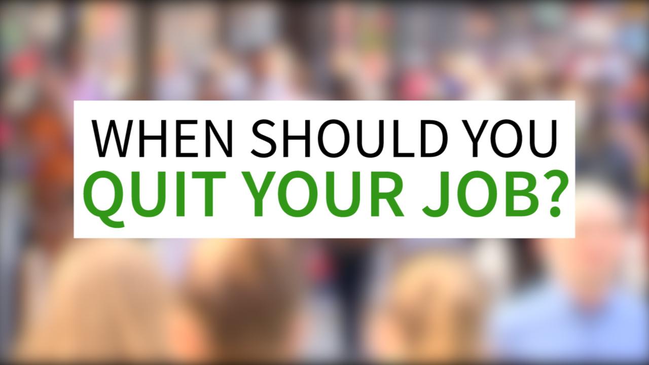 FOX Business hits the streets to find out what the best and worst reasons are to quit your job.