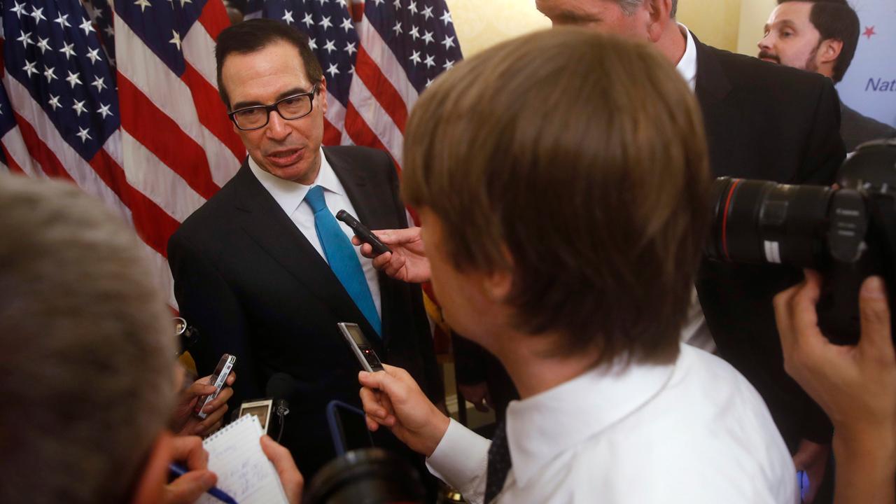 Treasury Secretary Steven Mnuchin, Sens. Mitch McConnell (R-KY) and Orrin Hatch (R-Utah) discuss the newly unfurled Senate Finance Committee tax reform plan, which comes right on the heels of the House Ways and Means Committee tax plan. 