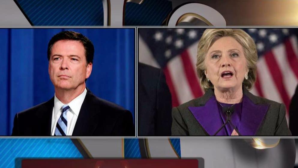 Fox News senior judicial analyst Judge Andrew Napolitano on former FBI director James Comey’s draft statement calling Hillary Clinton’s actions ‘grossly negligent.’