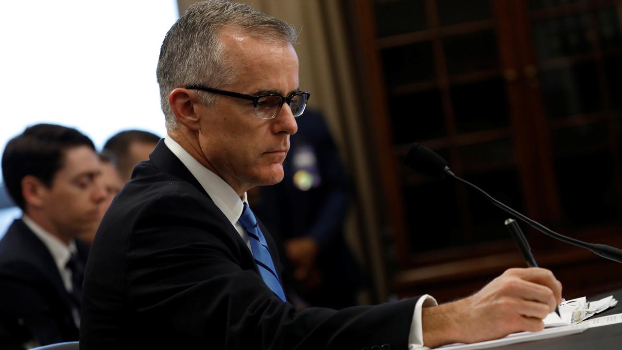 Judicial Watch President Tom Fitton on acting FBI Director Andrew McCabe failing to appear before the House Intelligence Committee because of a “scheduling error.”