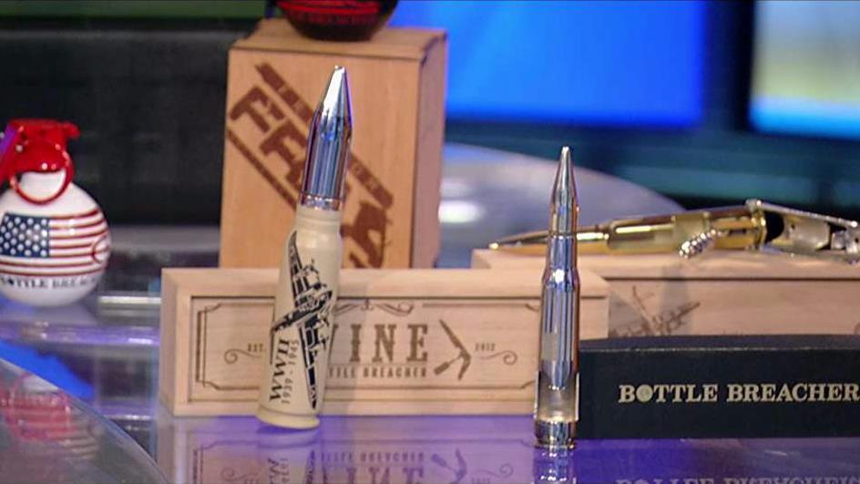 Bottle Breacher co-founders, retired Navy SEAL Eli Crane and wife Jen Crane, created a small business out of recycled, decommissioned .50 calibers.