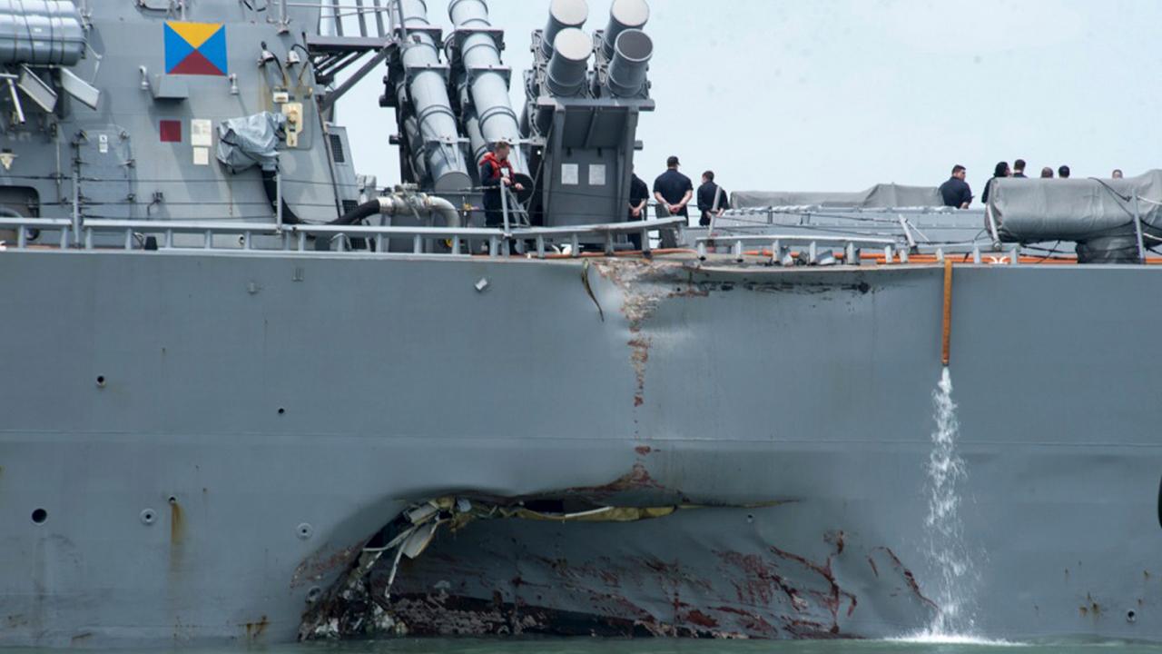 Former Naval Surface Forces Chief of Staff Capt. William Parker (Ret.) and former U.S. Air Force Official Rebecca Grant react to reports that the Navy is filing negligent homicide charges against the commanders of two ships involved in collisions last year. 