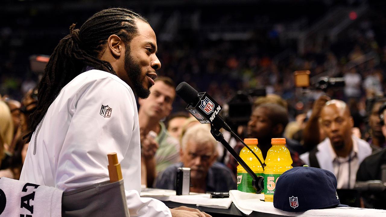 Seattle Seahawks’ Richard Sherman sounds off over NFL Commissioner Roger Goodell’s feud with Dallas Cowboys owner Jerry Jones, the health and safety of players and his own future in the upcoming season.