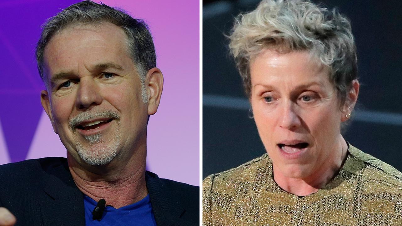 Fox Business Outlook: Netflix CEO Reed Hastings not on board with Frances McDormand's Oscar speech call for contracts that demand more diversity in hiring cast and crew. 