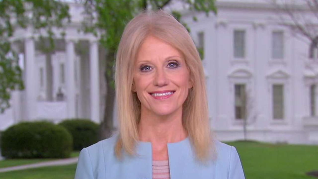 Kellyanne Conway, counselor to President Trump, on the president’s meeting with French President Emmanuel Macron and the commander-in-chief’s possible meeting with North Korean leader Kim Jong Un.