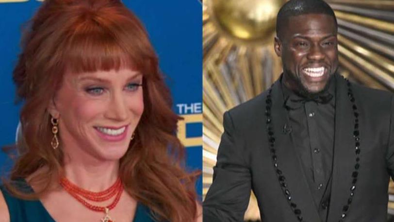 Kathy Griffin is blasting fellow comedian Kevin Hart for refraining to attack President Donald Trump in his stand-up routines.
