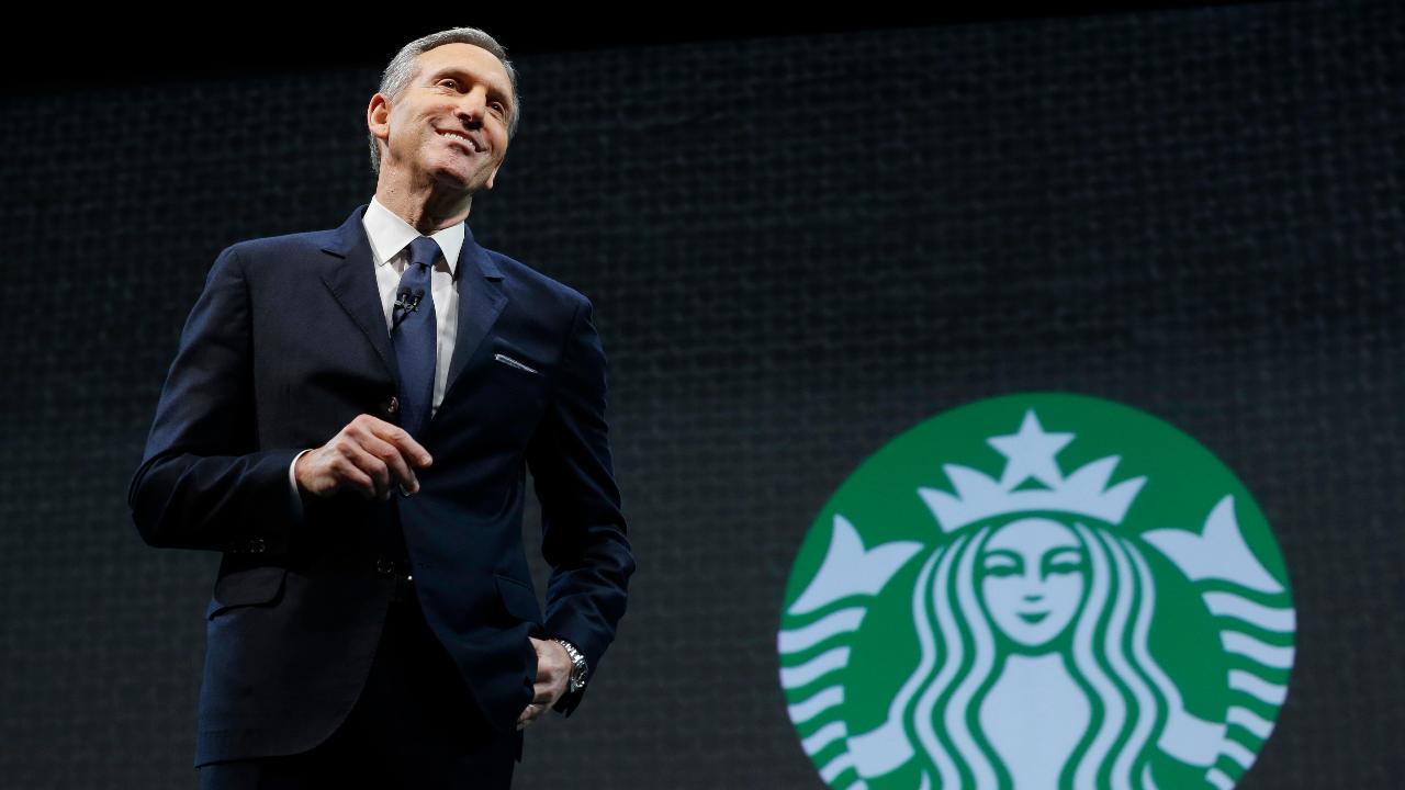 Former Gov. Mike Huckabee, (R-Ark.), CFRA Investment strategist Lindsey Bell and Wall Street Journal Global Economics Editor Jon Hilsenrath on Howard Schultz stepping down as Starbucks executive chairman and the resistance facing President Trump.