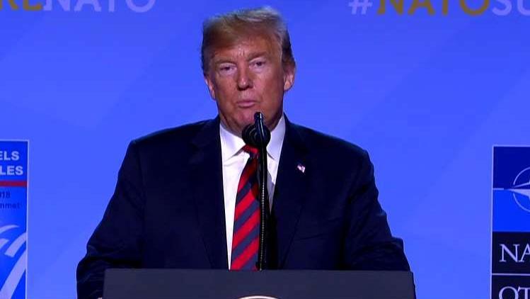 President Trump discusses NATO members' commitment to increase their defense spending.
