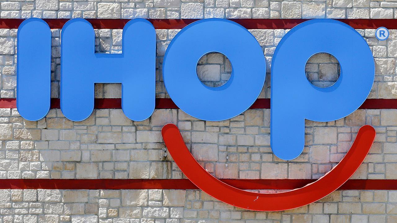 FBN's Cheryl Casone on IHOP announcing its claims it was changing its name to IHOb was a marketing gimmick and its name will remain the same. 