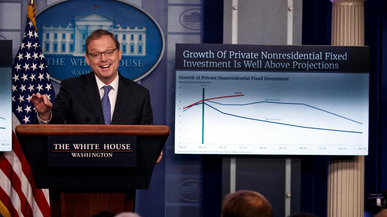 White House Council of Economic Advisors Chairman Kevin Hassett discusses how the Trump administration is helping people get back into the workforce.  