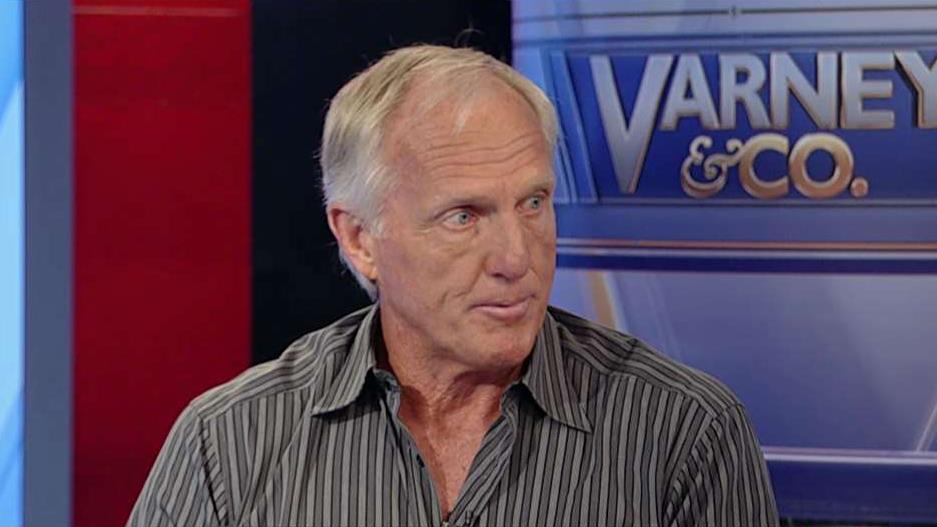 Greg Norman Company CEO Greg Norman on President Trump's impact on the U.S. economy and perceptions of the country and his company's investment in virtual sportscasting company Spalk.