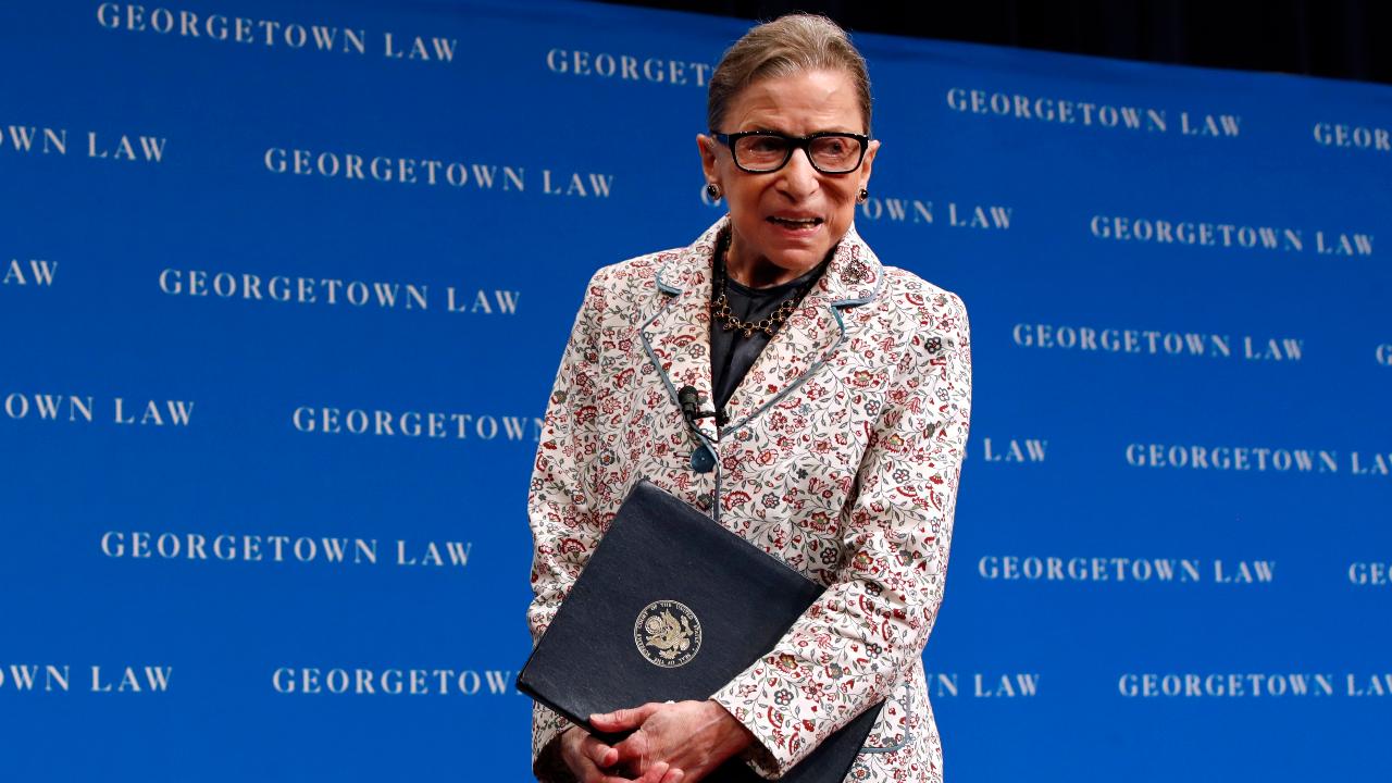 FBN's Stuart Varney on Supreme Court Justice Ruth Bader Ginsburg hospitalized with three broken ribs after a fall in her office.