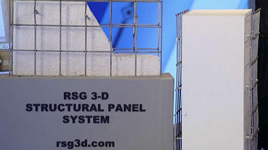 RSG 3-D CEO Ken Calligar on the company's building panel that is 100% fireproof.