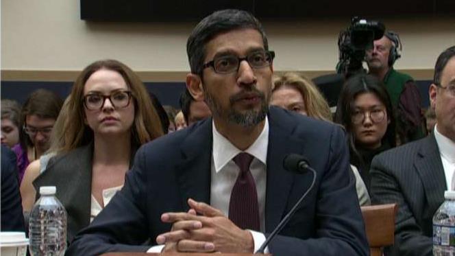 Google CEO Sundar Pichai testifies before the House Judiciary Committee.