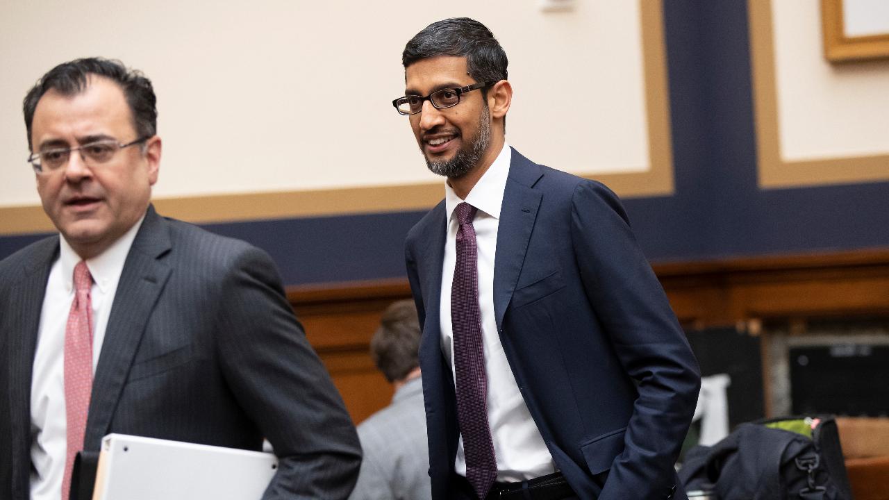 Republican National Lawyers Association's Harmeet Dhillon on Google CEO Sundar Pichai testifying on Capitol Hill.