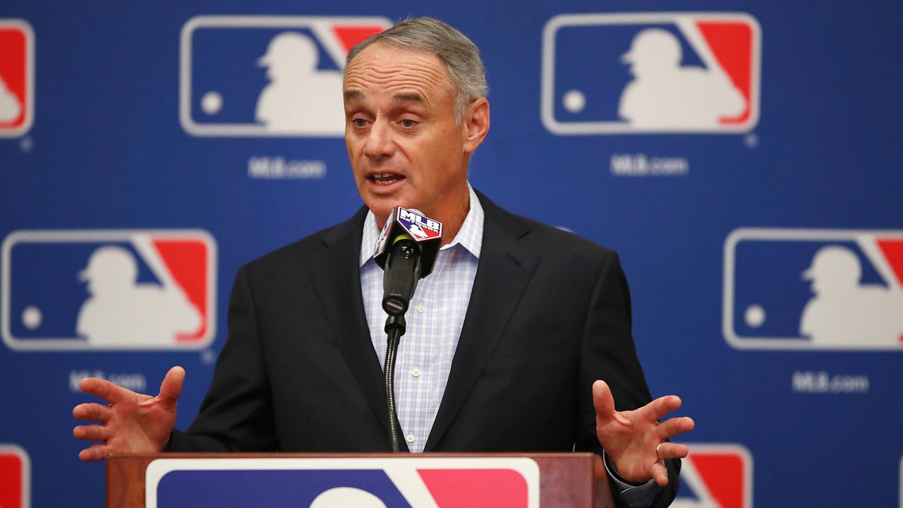 MLB Commissioner Rob Manfred on streaming, the impact of technology on baseball fans’ experience, the league’s sports betting partnership with MGM Resorts International, efforts to attract millennials to games, ticket prices and the major off-season trades.