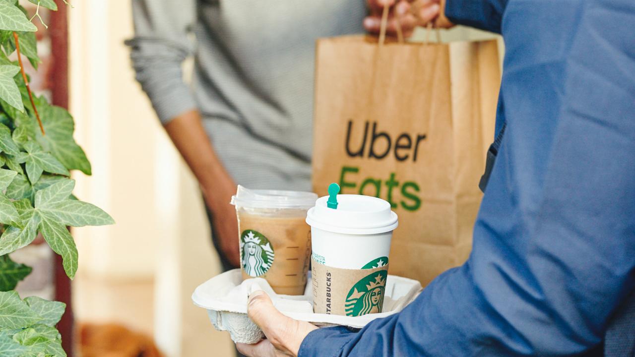Morning Business Outlook: Starbucks, partnering with Uber Eats, expands its delivery service to nearly a quarter of its U.S. shops; Facebook-owned messaging app WhatsApp is now limiting how widely users can share messages in an effort to reduce the spread of false information.