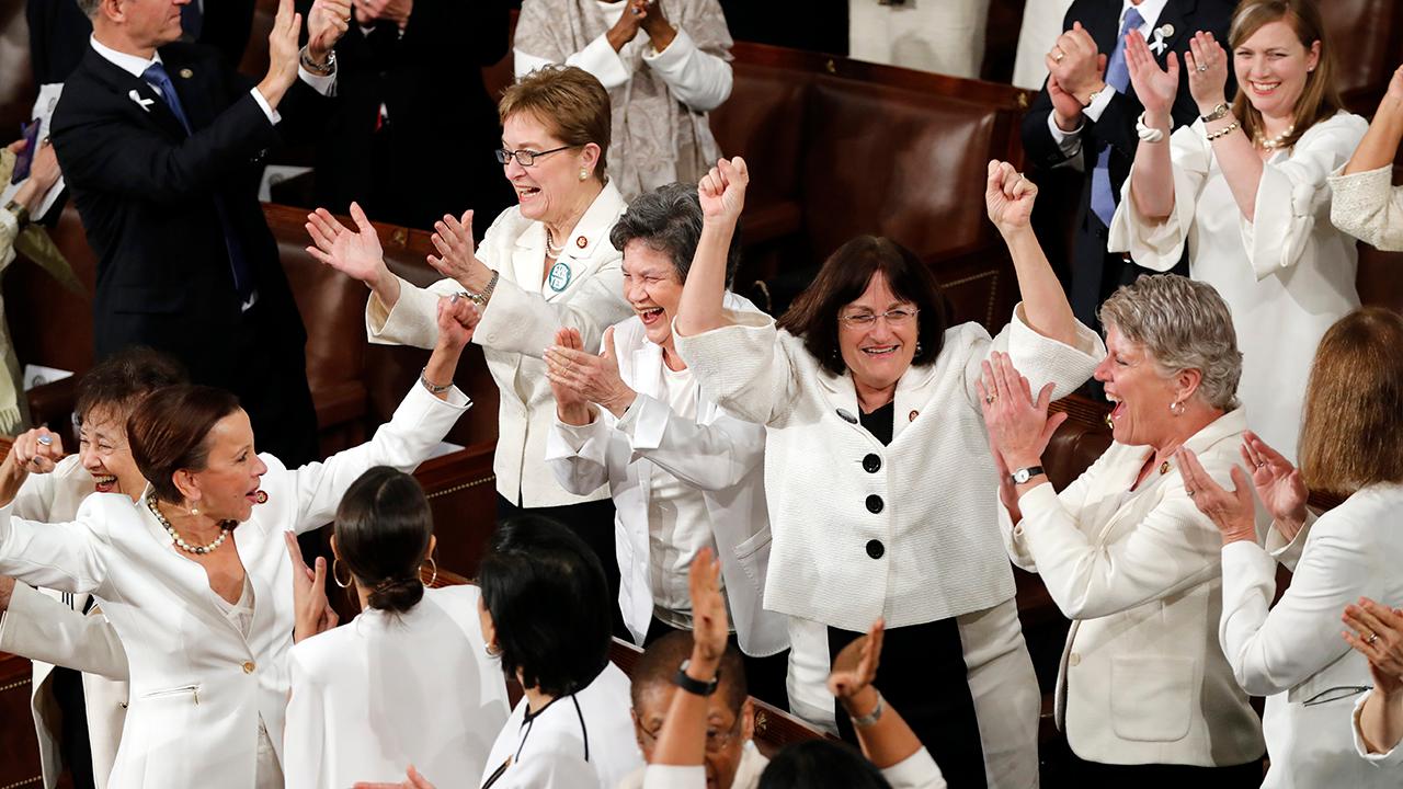 President Trump in his State of the Union address said the thriving U.S. economy has enabled women to fill 58 percent of the new jobs created in the last year.