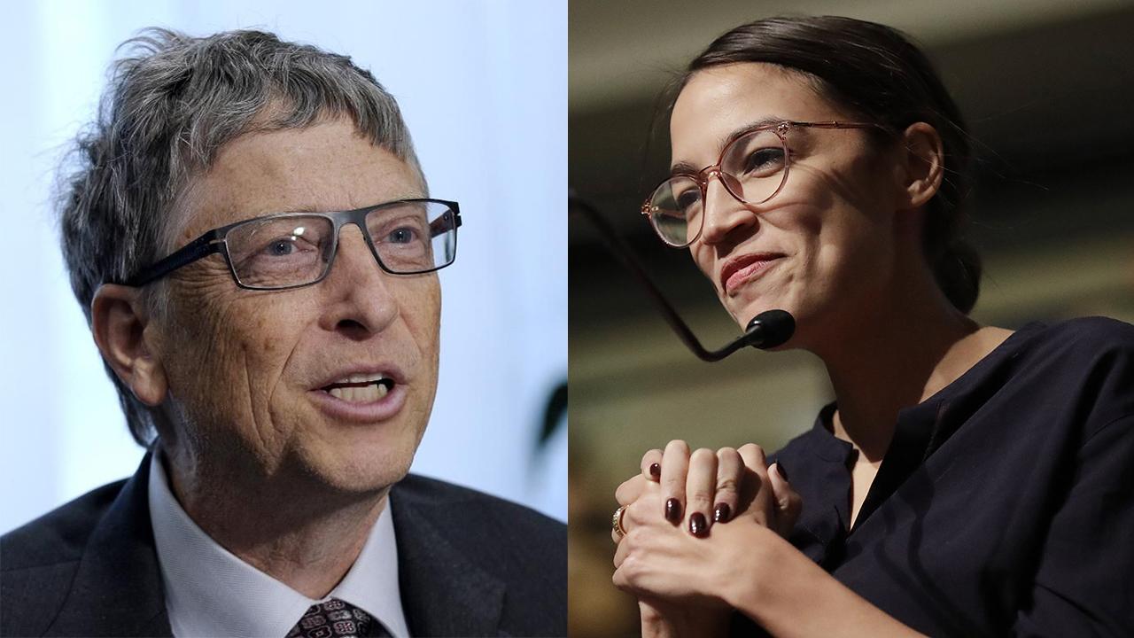 Microsoft co-founder Bill Gates reacts to New York Rep. Alexandria Ocasio-Cortez’s tax policies. 
