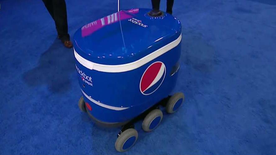 FBN's Cheryl Casone talks to PepsiCo's Jeff Klein about the company's 'Snackbots,' self-driven robots that deliver snacks.