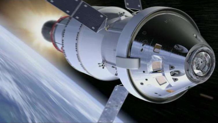 NASA Administrator Jim Bridenstine on the agency’s plans to use a commercial rocket for the next Orion crew capsule and the possibility a woman could be the next person to walk on the Moon.