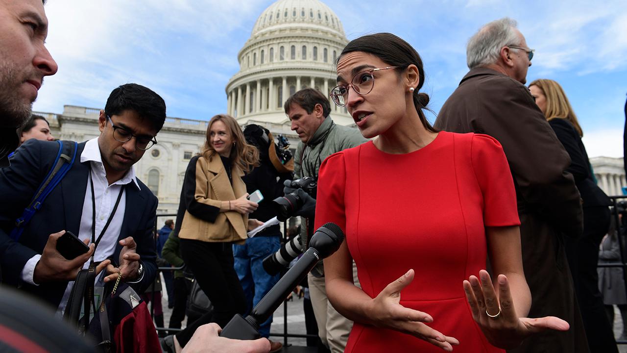 Kristin Tate, a contributor for The Hill, discusses how Rep. Alexandria Ocasio-Cortez (D-N.Y.) is facing criticism for pushing her Green New Deal while using cars and airplanes.