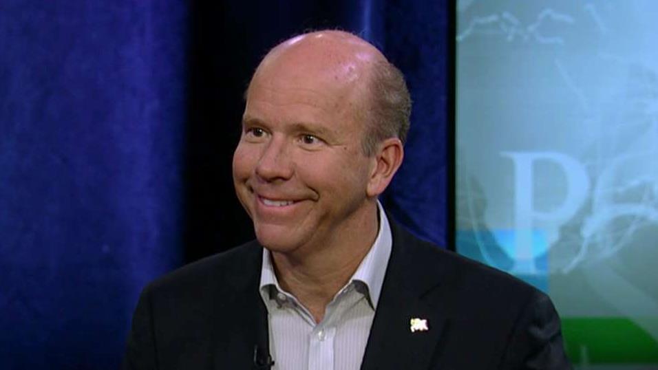 2020 presidential candidate John Delaney (D) discusses Rep. Alexandria Ocasio-Cortez’s Green New Deal and the concerns surrounding climate change.