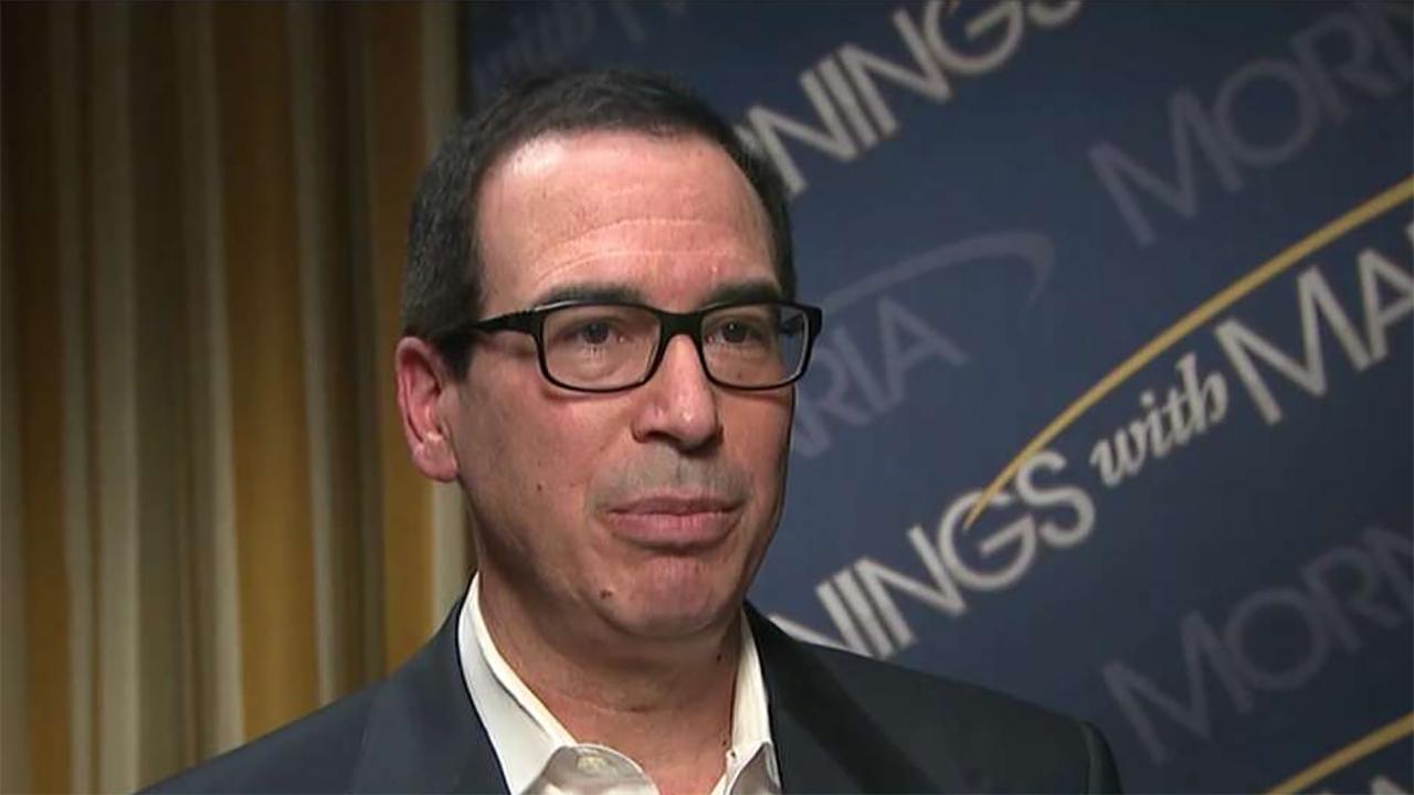 Treasury Secretary Steven Mnuchin on the U.S. economy, concerns over the potential impact of the slowdown in Europe and China and Federal Reserve policy.