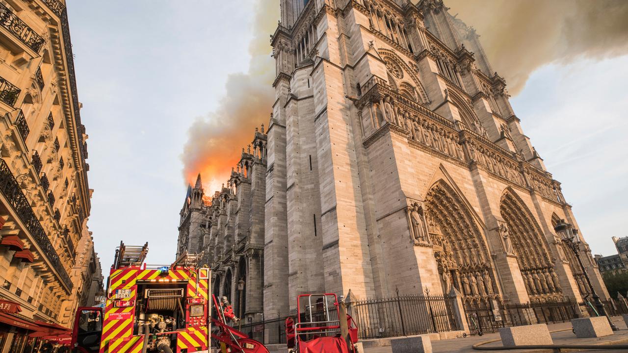 FBN's Stuart Varney on the fire at Notre Dame Cathedral in Paris, France.