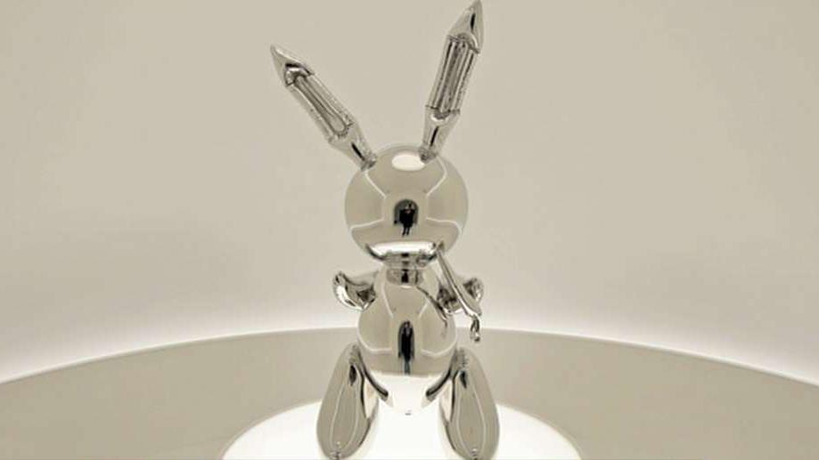 FBN's Cheryl Casone on the sale of Jeff Koons' metallic sculpture of a balloon-animal rabbit for $91 million.