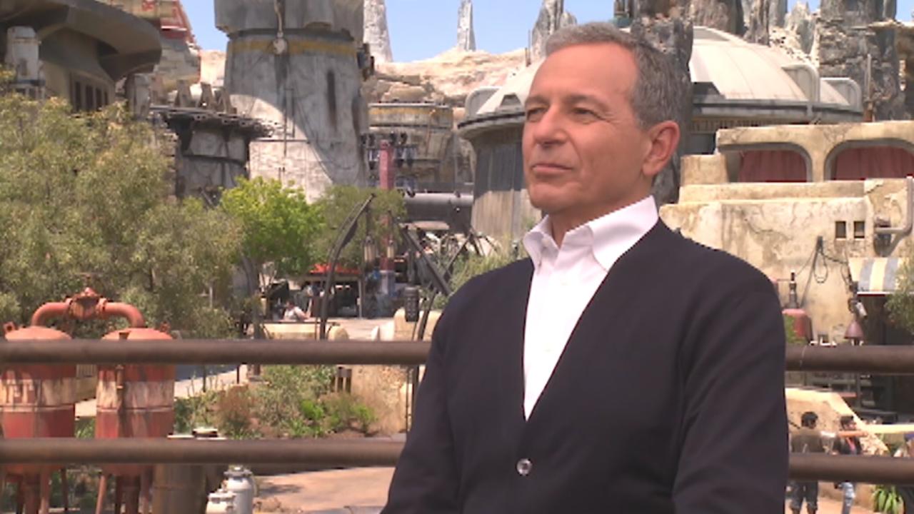 Disney CEO Bob Iger on 'Star Wars: Galaxy's Edge,' the potential impact of trade tensions with China on the company and Shanghai Disneyland, streaming, competition in the industry, the outlook for potential consolidation within media, employee pay and his plans to retire in 2021.