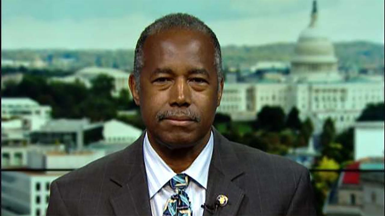 Housing and Urban Development Secretary Ben Carson on President Trump signs executive order easing housing regulations considered obstacles to affordable housing.