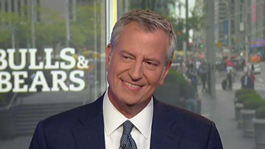 2020 presidential candidate Bill de Blasio (D) discusses his plan to “tax the hell” out of rich people.