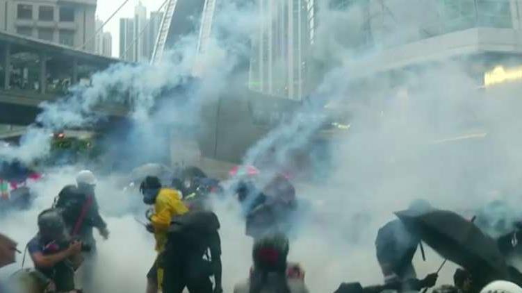 Fox News correspondent Kitty Logan explained the escalating violence during the Hong Kong protests after police fired live ammunition and tear gas at the protesters.