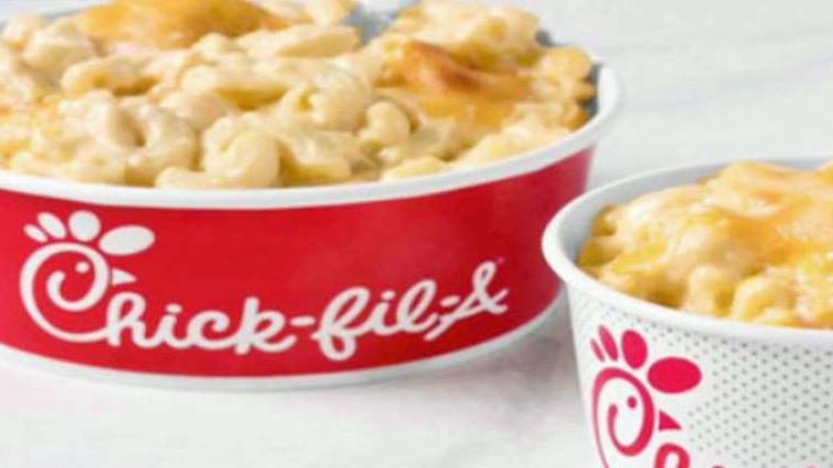 Chick-fil-A will be offering a new side dish: macaroni and cheese. This is the fast-food chain's first, new permanent side to be added to the menu since 2016.
