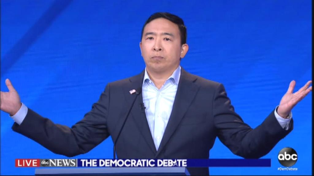 'It's time to trust ourselves more than our politicians,' Andrew Yang said during the third presidential debate.