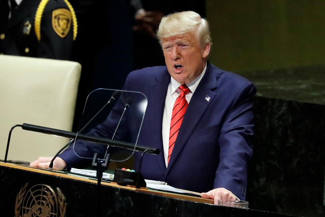 President Trump on screening foreign technology and data protection and security during his speech at the United Nations.