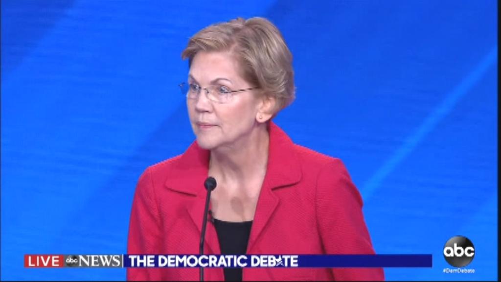 'How do we pay for it?' Warren asked. 'Those at the top -- the richest individuals and the biggest corporations -- are going to pay more. And middle-class families are going to pay less. That's how this is going to work.'
